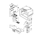 KitchenAid KBFS25EVWH0 freezer liner parts diagram