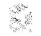 Whirlpool CDG8990XW1 top and console parts diagram
