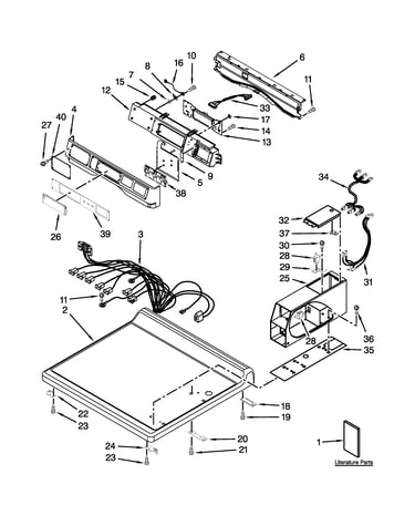 Top and console parts