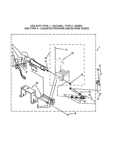 W10400668 burner assembly parts