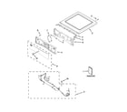 Whirlpool WGD94HEAW0 top and console parts diagram