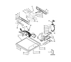 Whirlpool CED8990XW1 top and console parts diagram