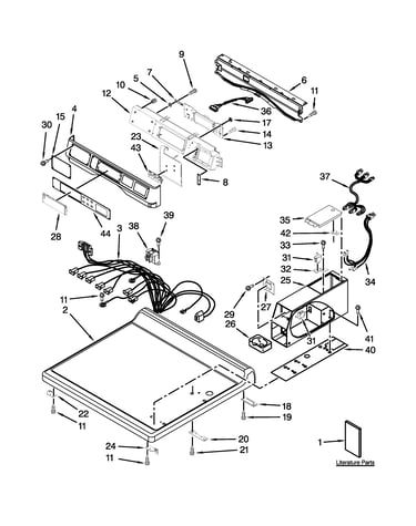 Top and console parts