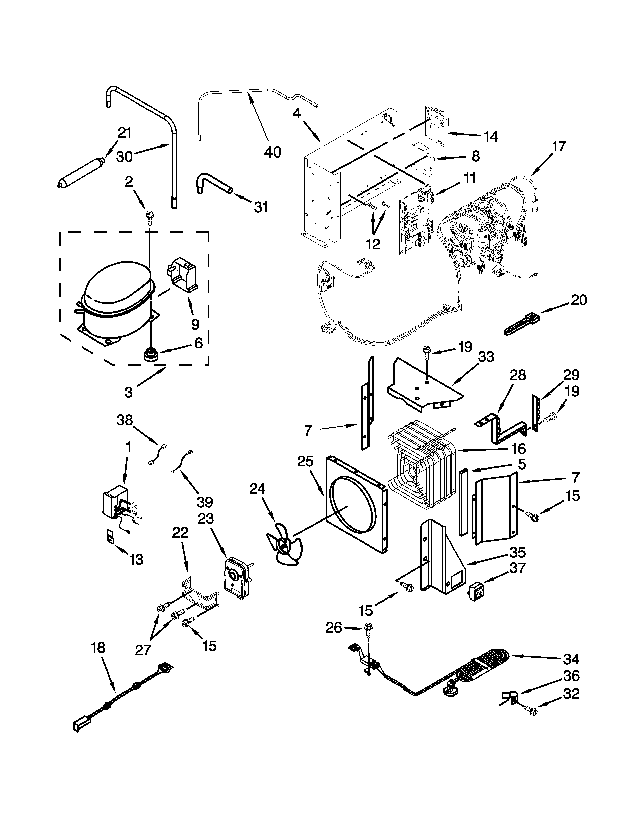Upper unit parts