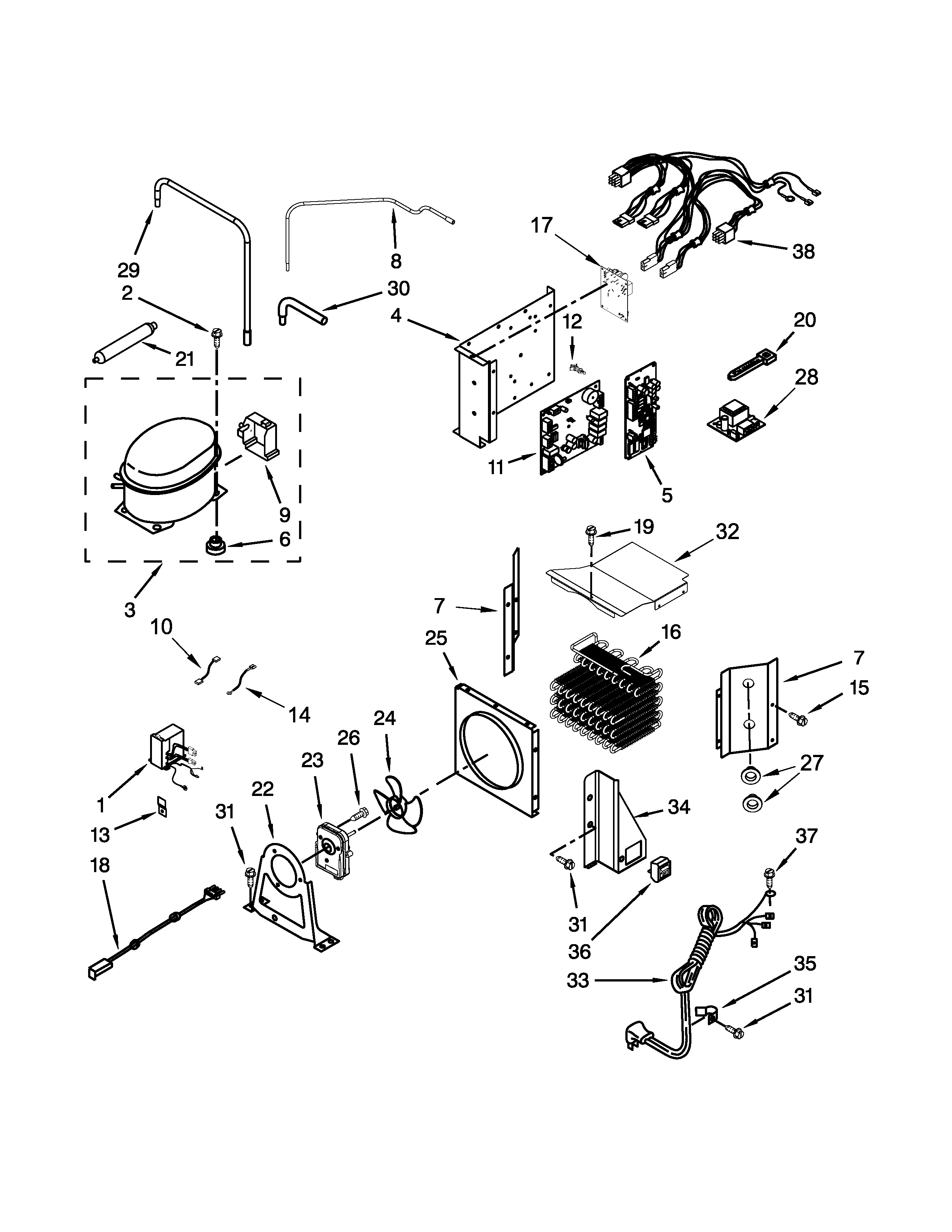 UPPER UNIT PARTS