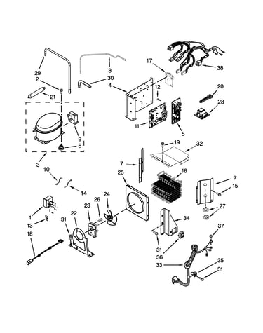Upper unit parts