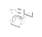 Whirlpool WMH32519CW0 cabinet and installation parts diagram