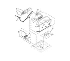 Whirlpool WTW5810BW0 console and dispenser parts diagram