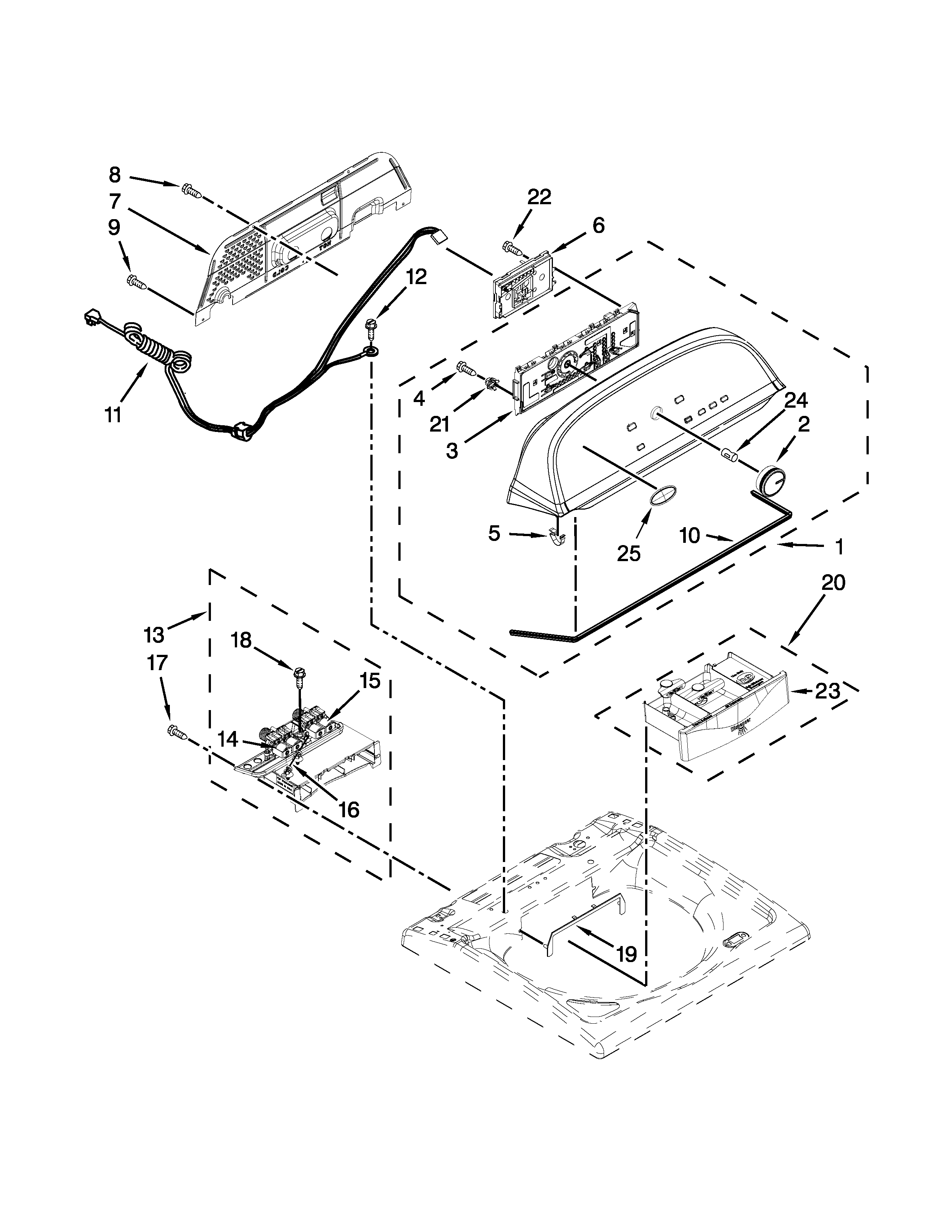 Console and dispenser parts