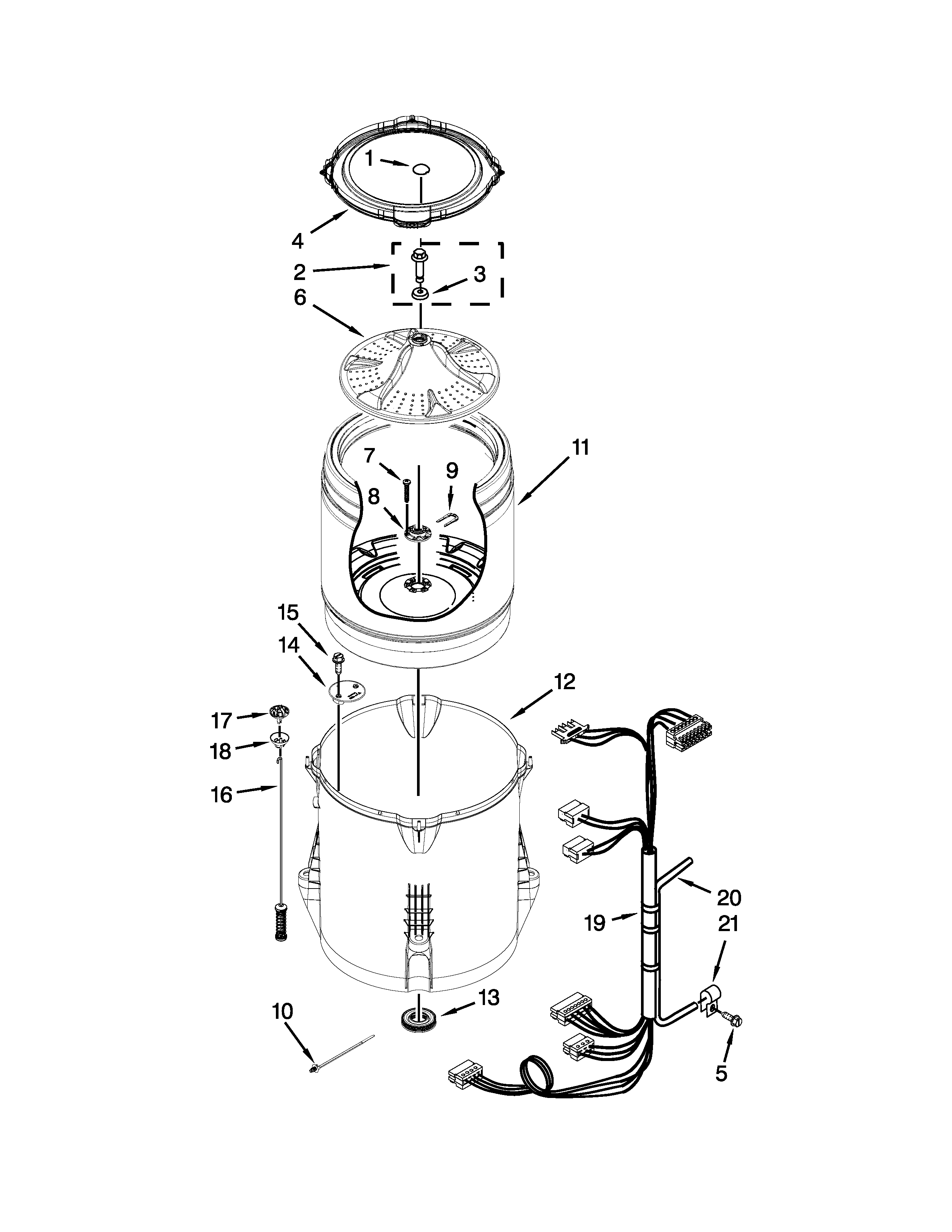 Basket and tub parts