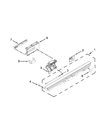 Control panel and latch parts