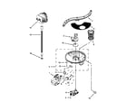 Whirlpool BLB14DRANA2 pump, washarm and motor parts diagram