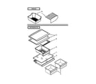 Ikea IK8RXDGMXS02 shelf parts diagram