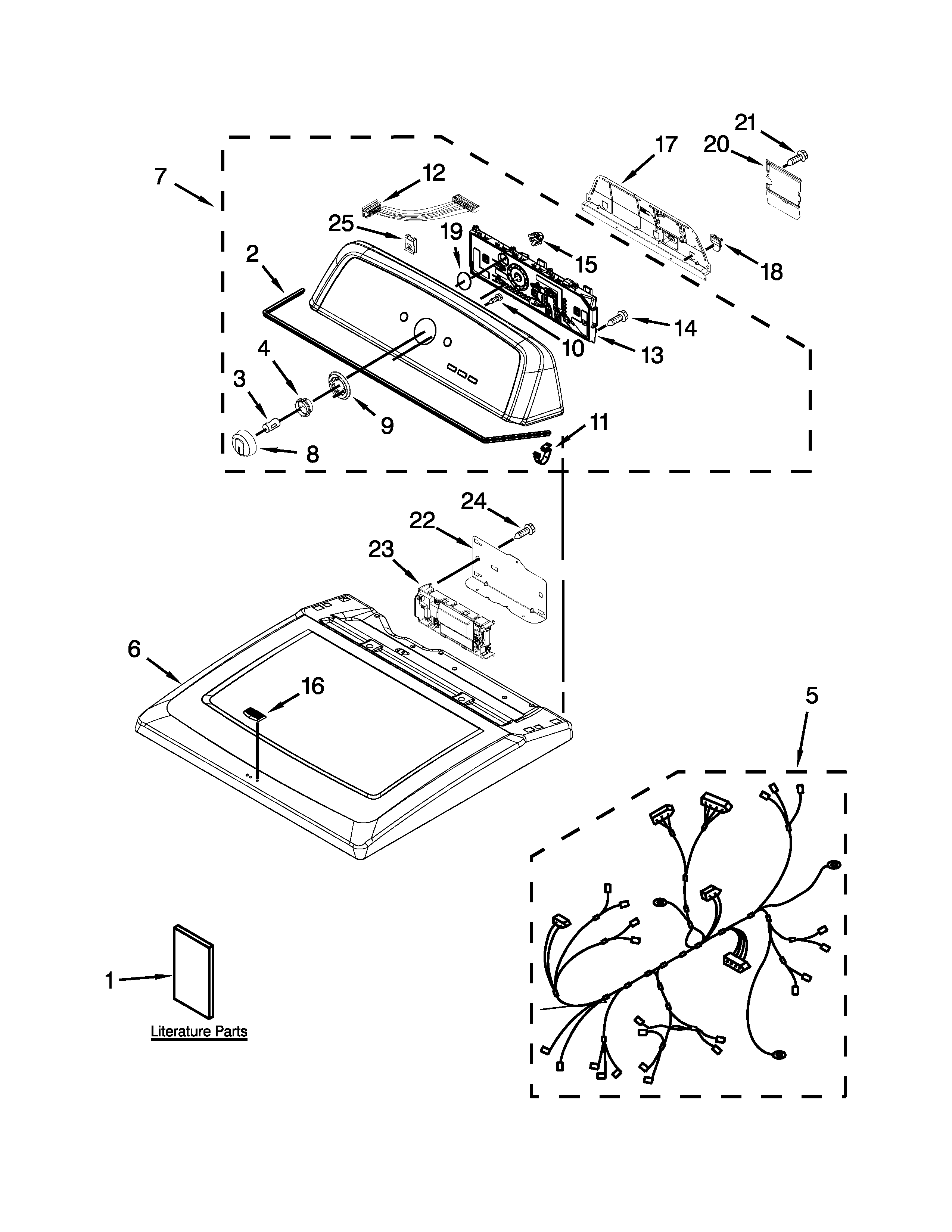 Top and console parts
