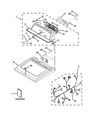 Top and console parts