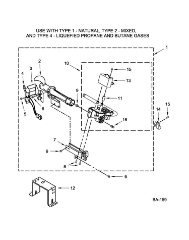 W10293911 burner assembly