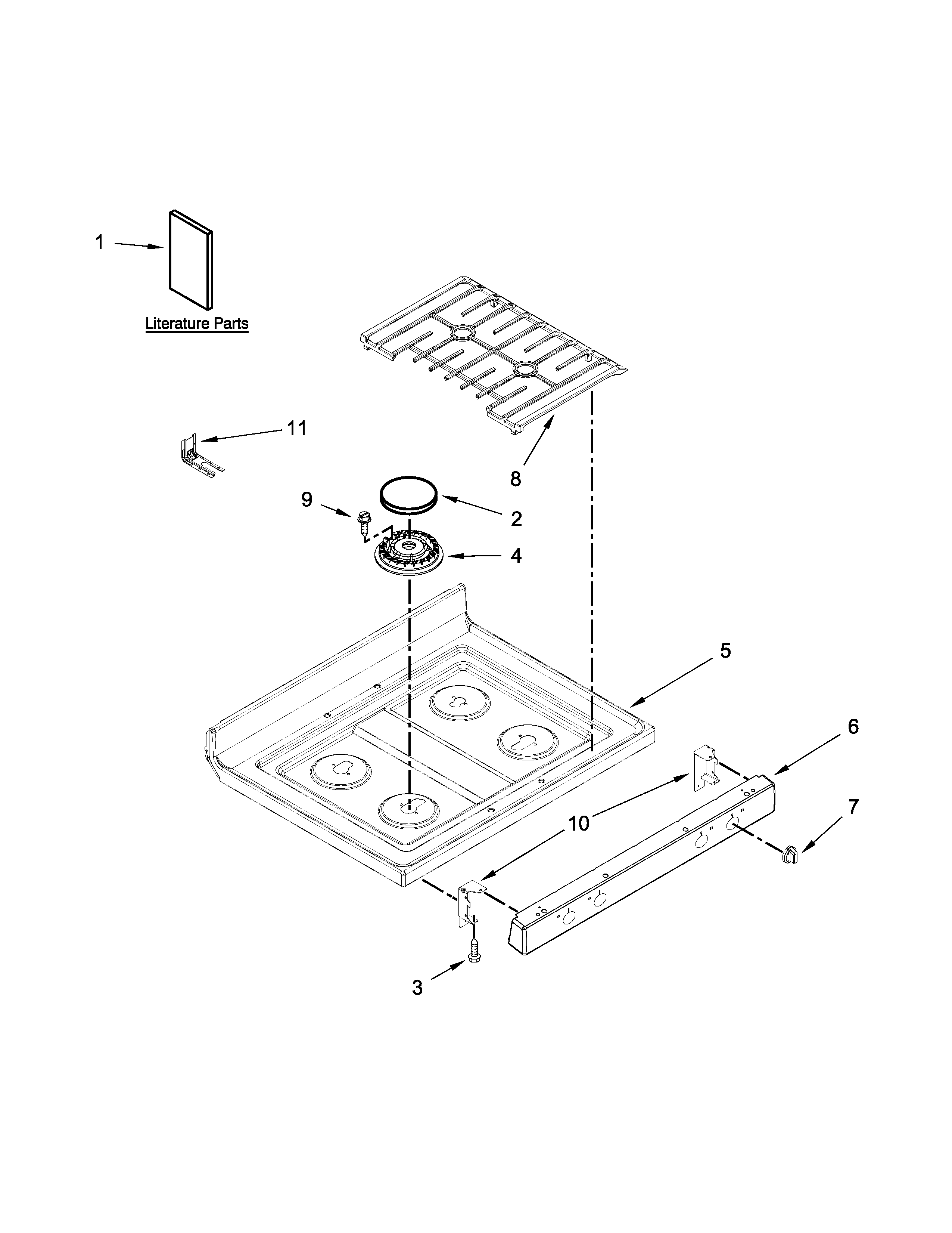 Cooktop parts