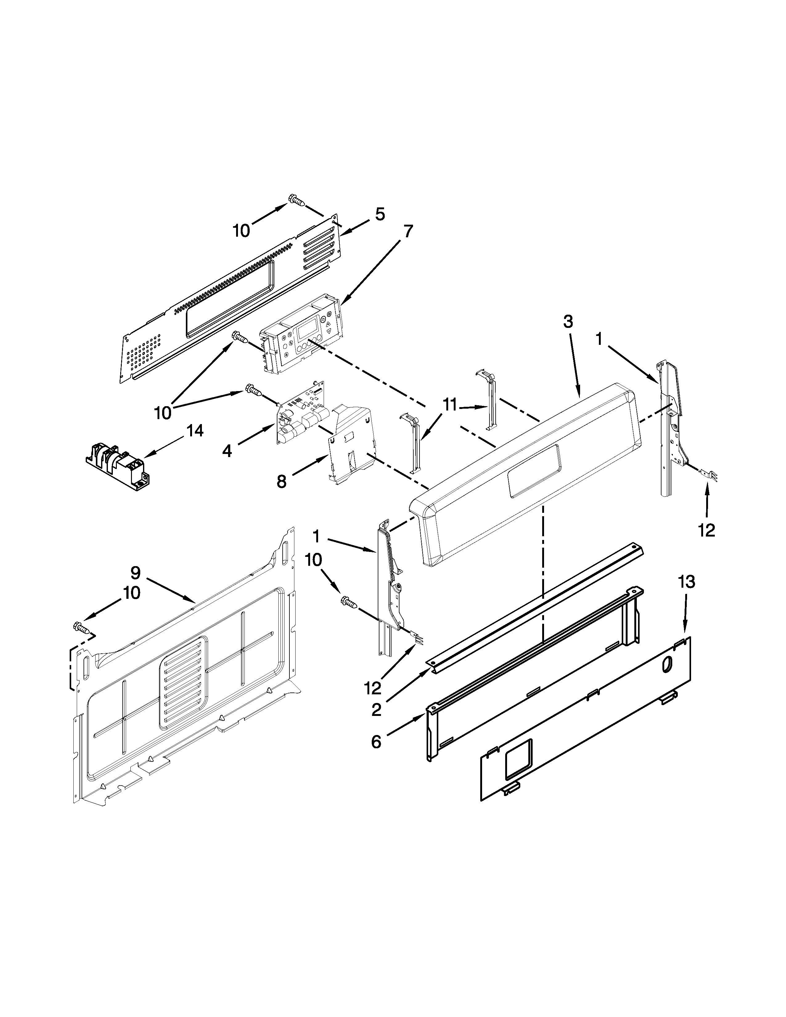 Control panel parts