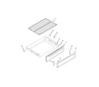 Maytag MGR7685AW2 drawer and rack parts diagram