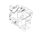 Maytag 4KMVWX505BW0 console and dispenser parts diagram
