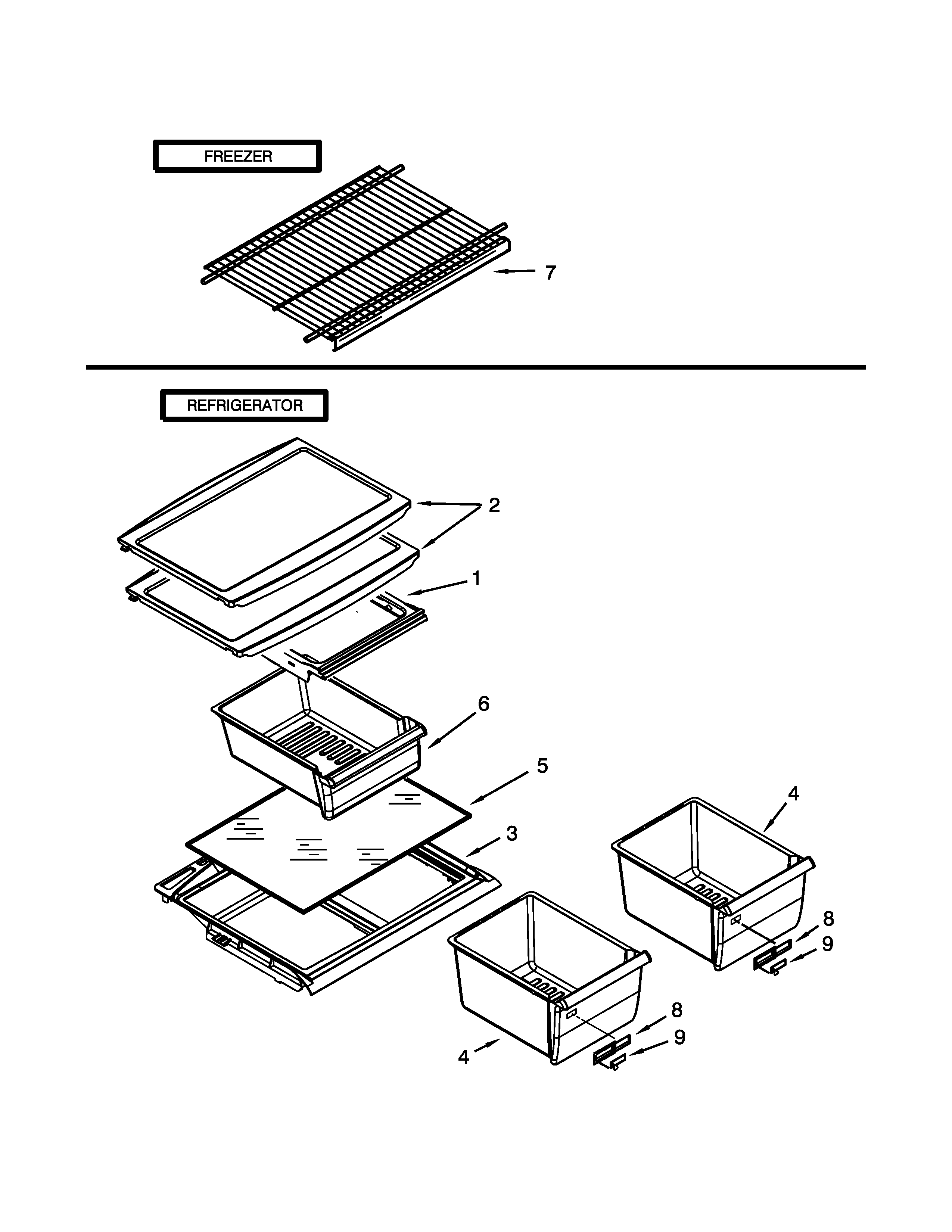 Shelf parts