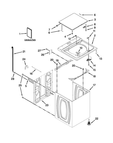 Top and cabinet parts