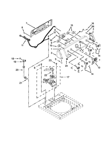 Console and water inlet parts