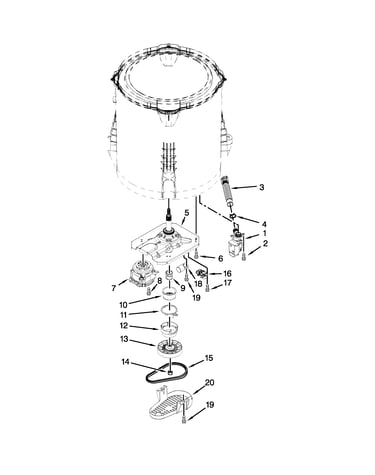 Gearcase, motor and pump parts