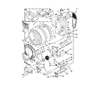 Whirlpool YWED96HEAU1 bulkhead parts diagram