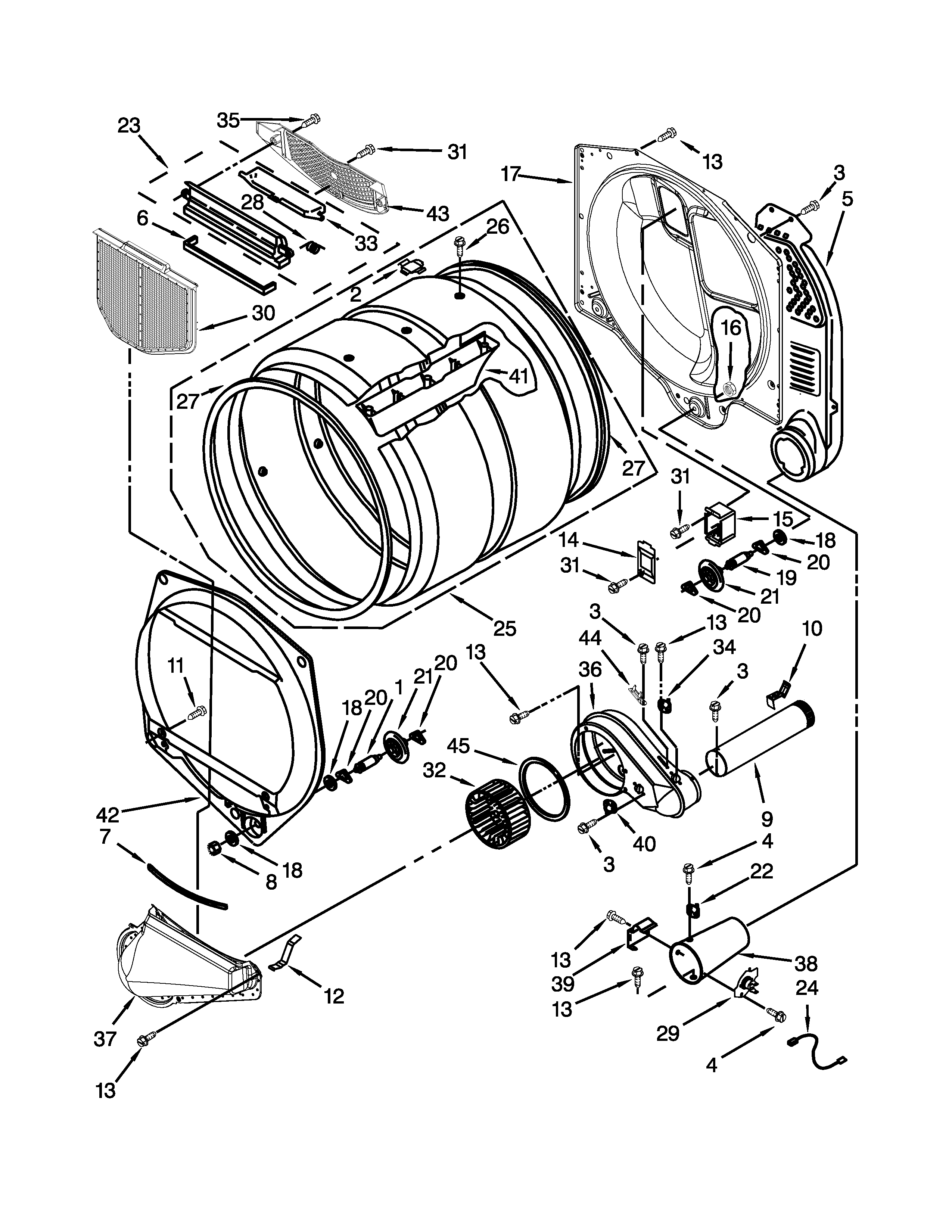 UPPER AND LOWER BULKHEAD PARTS