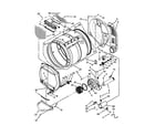 Maytag MLG24PDAXW0 upper and lower bulkhead parts diagram