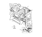 Maytag MLG24PDAGW0 lower cabinet and front panel parts diagram