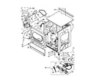 Maytag MLG24PDAGW0 upper cabinet and front panel parts diagram