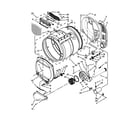 Maytag MLG24PDAGW0 upper and lower bulkhead parts diagram
