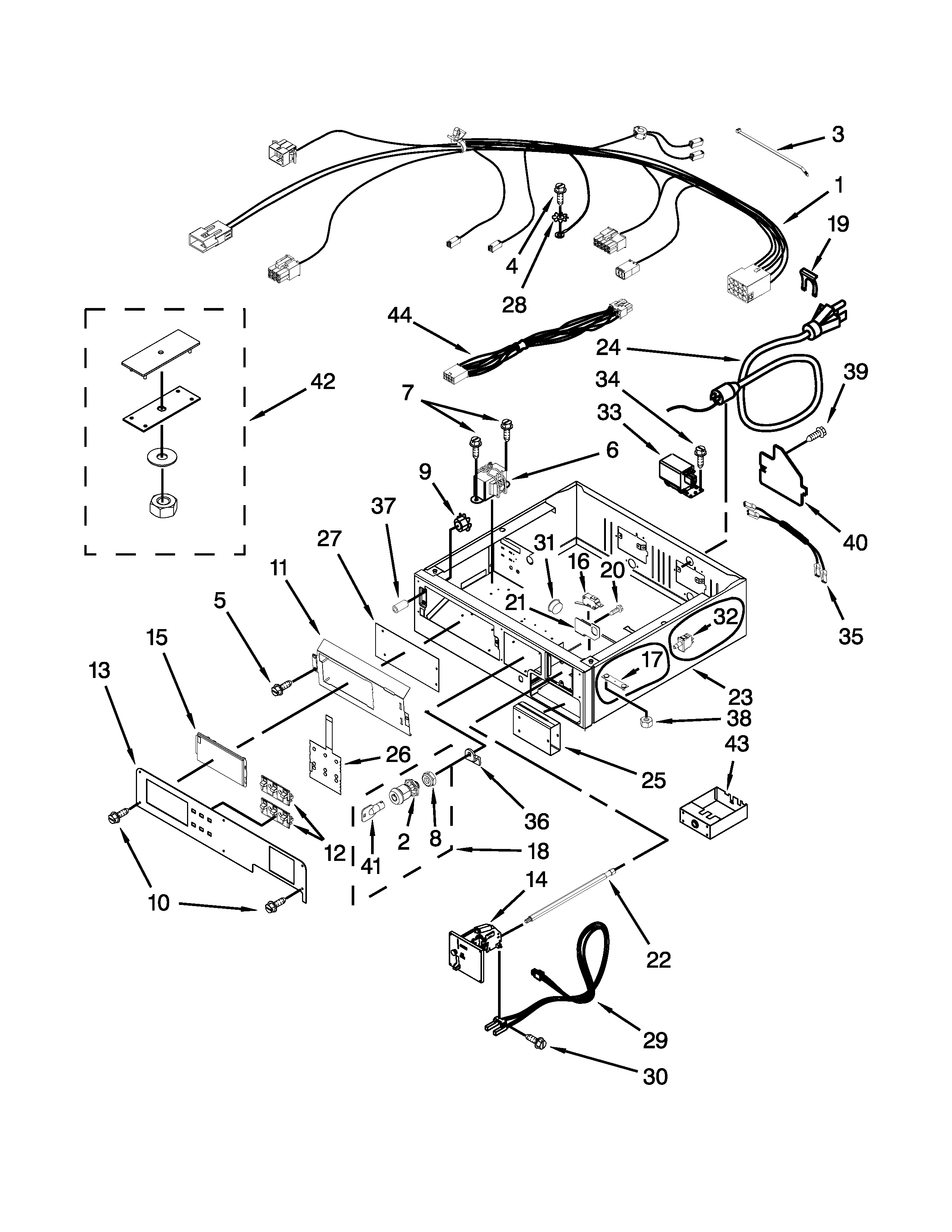 CONTROL PANEL AND SEPARATOR PARTS