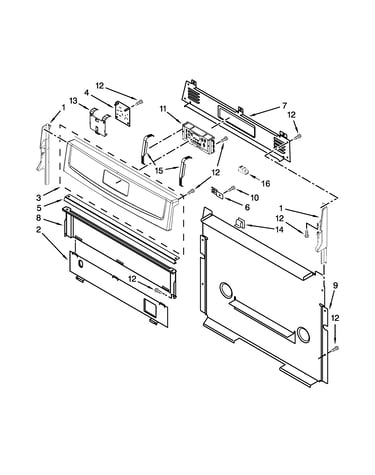 Control panel parts