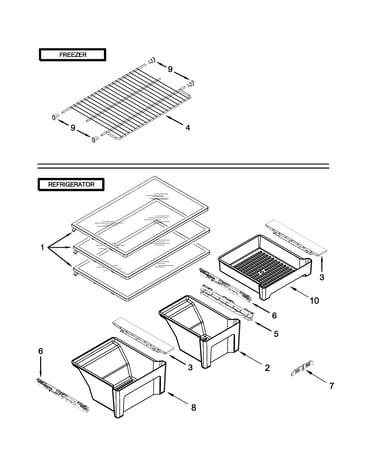 Shelf parts