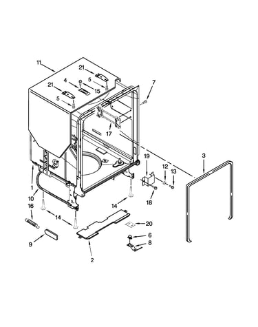 Tub and frame parts