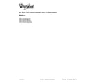 Whirlpool WFC310S0AS0 cover sheet diagram