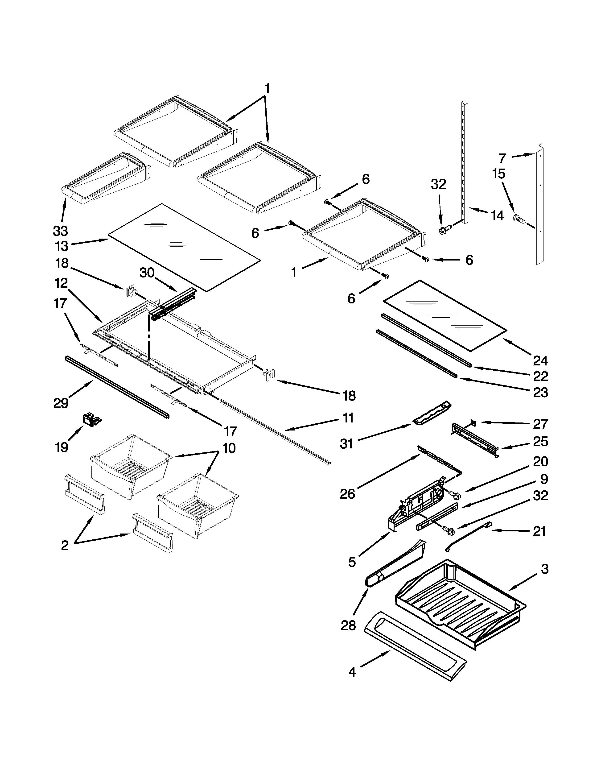 Shelf parts
