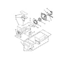 Whirlpool GI6FDRXXY09 motor and ice container parts diagram