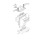 KitchenAid KDTE204DWH0 door and panel parts diagram