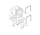 KitchenAid KDTE204DBL0 tub and frame parts diagram