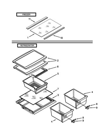 Shelf parts