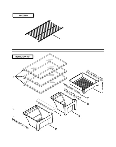 Shelf parts