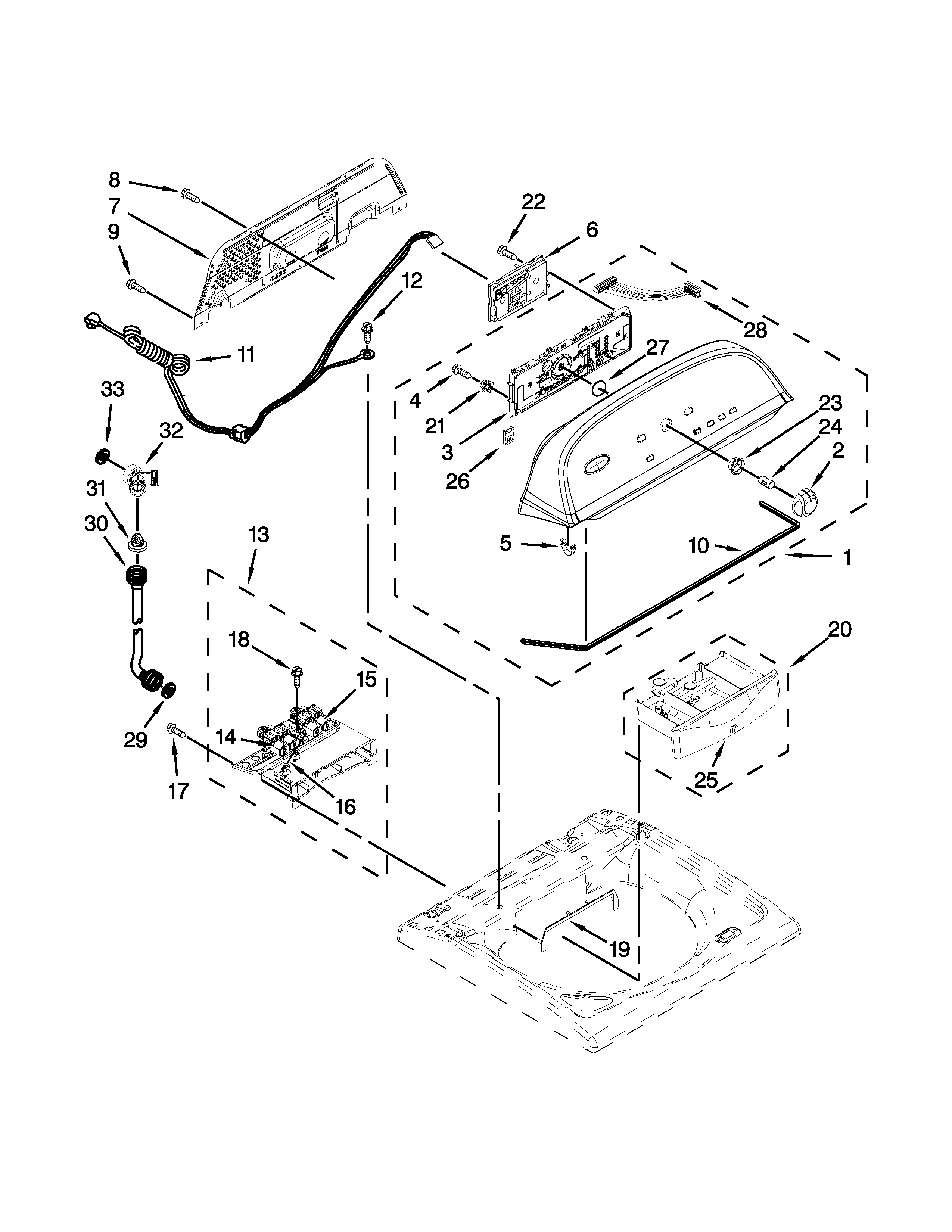 Console and dispenser parts