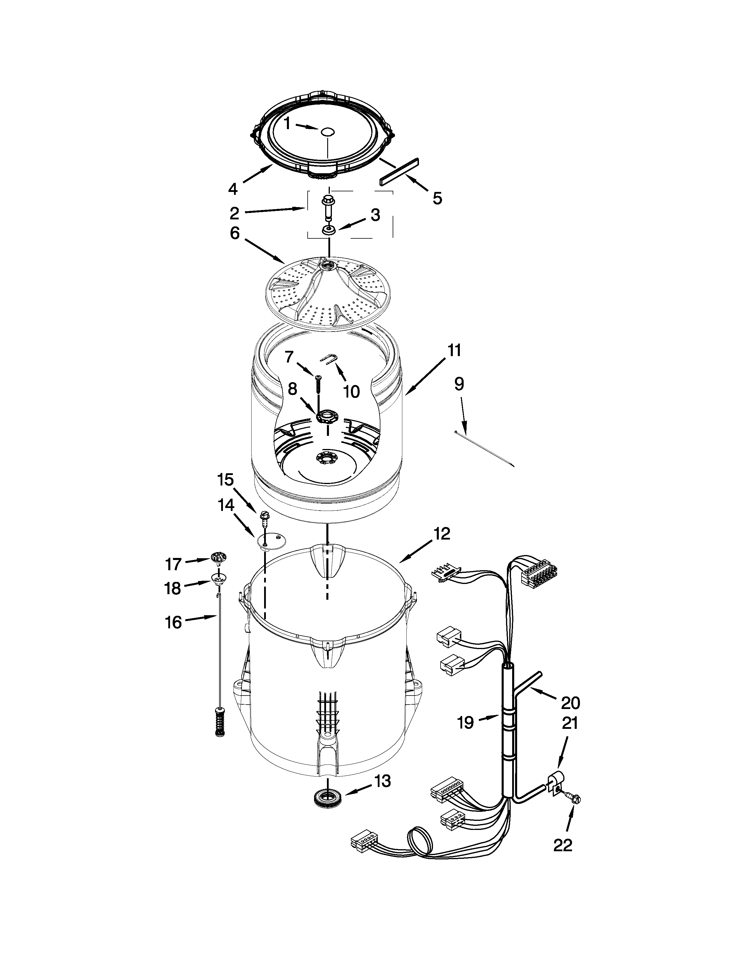 Basket and tub parts