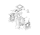 Maytag MHW6000AW1 top and cabinet parts diagram