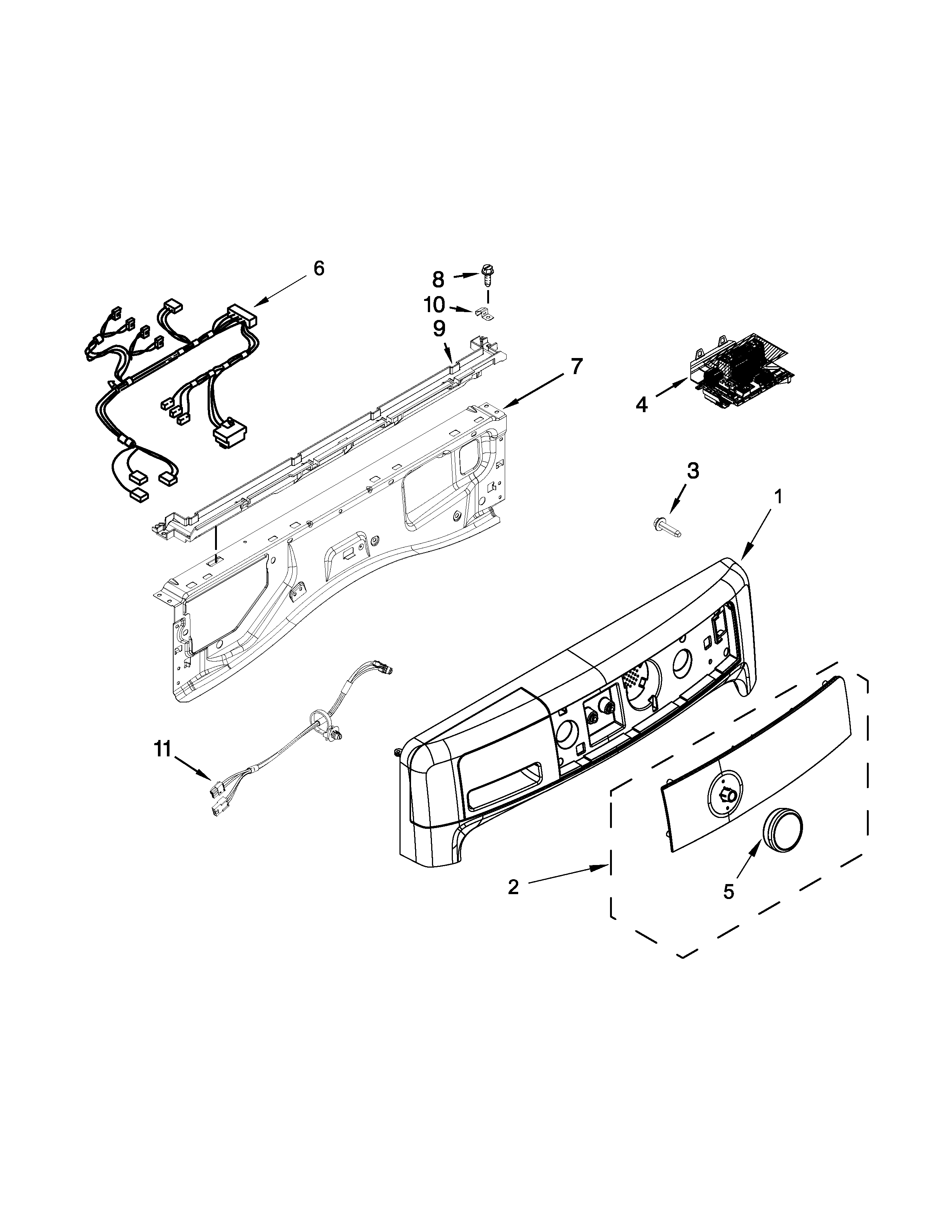 Control panel parts
