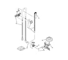 Maytag MDBH949PAW4 fill, drain and overfill parts diagram